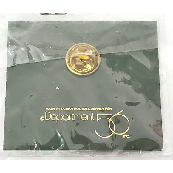 Dept 56 SNOWBABIES PIN flat metal enamel lapel brooch Angel Snowbaby jewelry - Picture 2 of 2